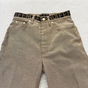 Fendi High Waist Women’s Tan Pants size EU 43 US 29